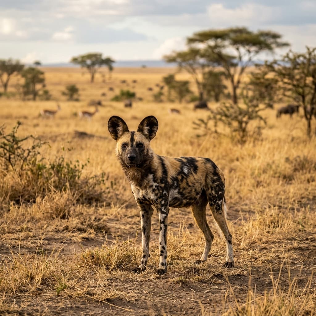 Illustration of African Wild Dog