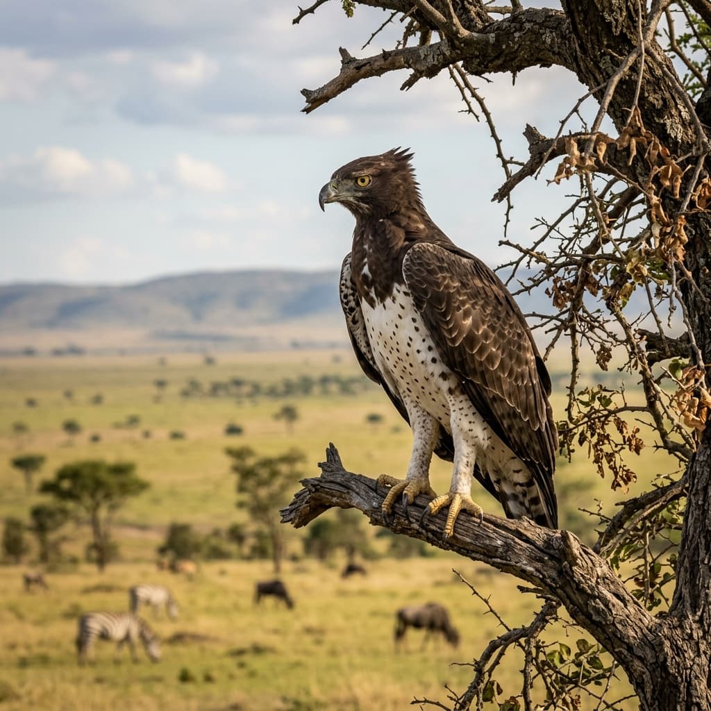 Illustration of Martial Eagle